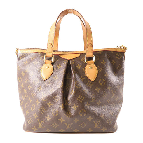 LOUIS VUITTON LV GHW Palermo PM 2 Way Shoulder Bag M40145 Monogram Brown v2