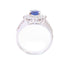 FINE JEWELRY 1.032ct Sapphire 0.91ct Diamond Ring US#6.25 PT900 Platinum