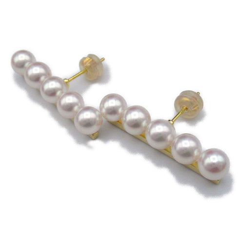 TASAKI Pearl Earrings 18K Yellow Gold