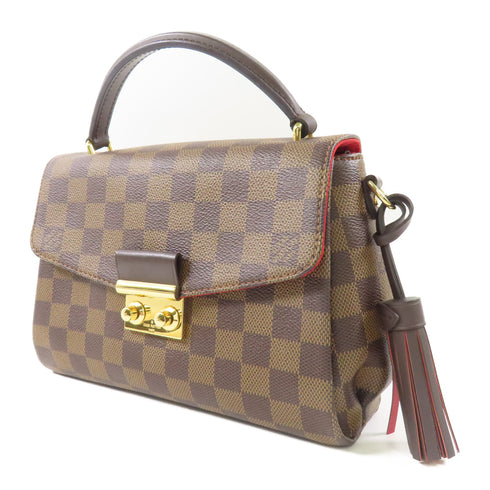 LOUIS VUITTON LV GHW Croisette 2 Way Shoulder Bag N53000 Damier Brown