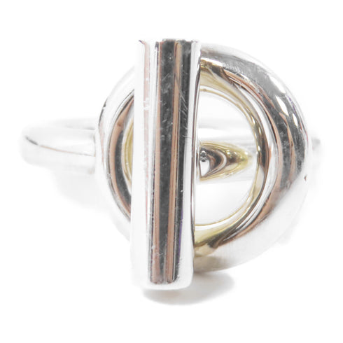 HERMES Echappee Large Model Ring 925 Sterling Silver US#13