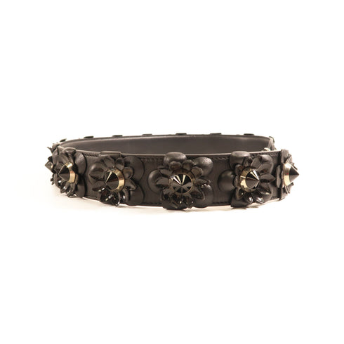 FENDI SHW Strap Calfskin Leather Black