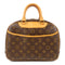 LOUIS VUITTON LV GHW Trouville Hand Bag M42228 Monogram Brown