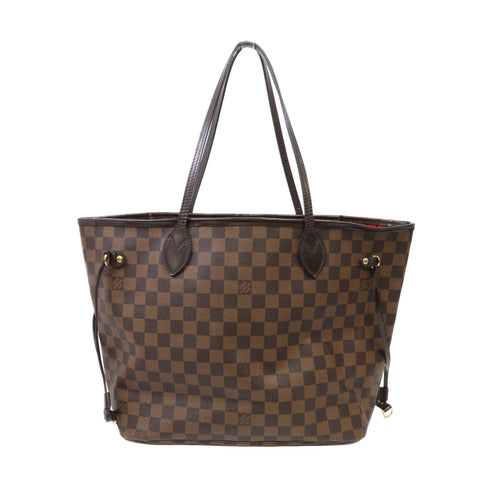 LOUIS VUITTON LV GHW Neverfull MM Shoulder Tote Bag N40599 Damier Brown
