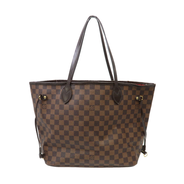 LOUIS VUITTON LV GHW Neverfull MM Shoulder Tote Bag N40599 Damier Brown