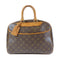 LOUIS VUITTON LV GHW Deauville GM Handbag M47270 Monogram Brown v1