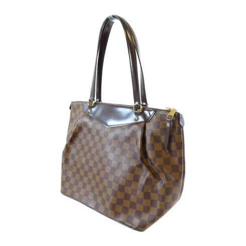 LOUIS VUITTON LV Westminster GM Shoulder Bag N41103 Damier Ebene Brown