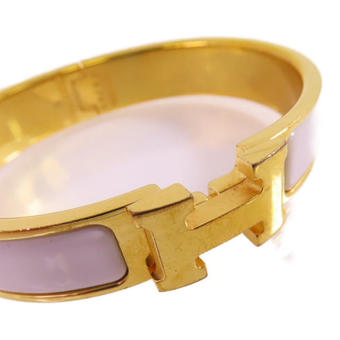 HERMES GHW Clic-H Bracelet Bangle Metal Enamel