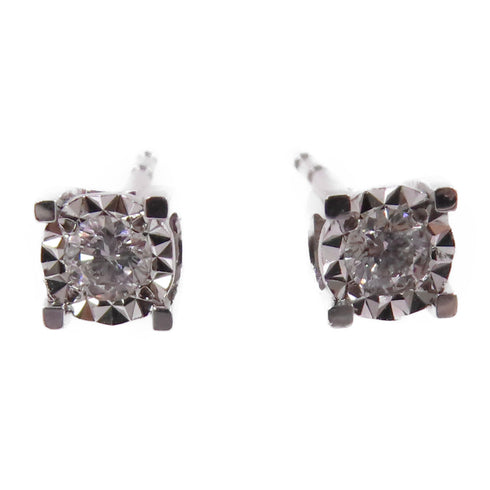 JEWELRY Diamond Earrings 18K White Gold v3