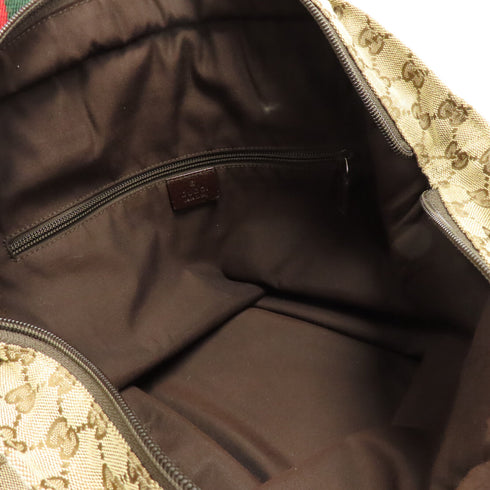 GUCCI GG Tote Bag Handbag 131233 Canvas Brown