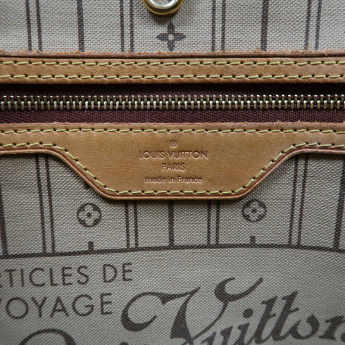 LOUIS VUITTON LV GHW Neverfull MM Shoulder Tote Bag M40156 Monogram Brown v2