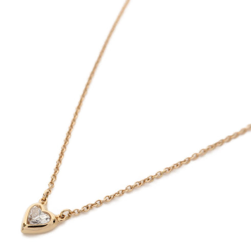 TIFFANY&CO 0.17ct Diamond Heart Necklace 18K Pink Rose Gold