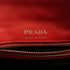 PRADA GHW Etiquette Bag Shoulder Bag Calfskin Leather 1BD123 Red