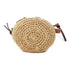 LOEWE Raffia Bucket Shoulder Bag Calfskin Leather Beige Brown