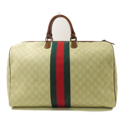GUCCI GG SHW Boston Bag Travel Bag 169688 Coated Canvas