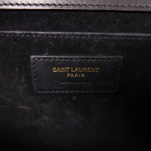 SAINT LAURENT YSL GHW Kate Chain Shoulder Bag Calfskin Leather Black