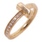 TIFFANY&CO T-One Ring Accessories US#5.5 18K Pink Gold