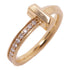 TIFFANY&CO T-One Ring Accessories US#5.5 18K Pink Gold