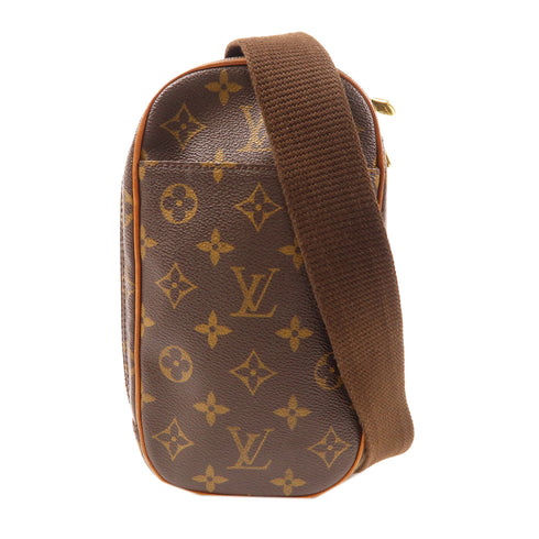 LOUIS VUITTON LV GHW Pochette Gange Waist Bag Shoulder M51870 Monogram Brown v1