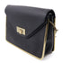 Chloe GHW Chain Shoulder Bag Calfskin Leather Black v1