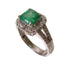 Fine Jewelry 1.363ct Emerald 0.60ct Diamond Ring US#6.5 PT900 Platinum