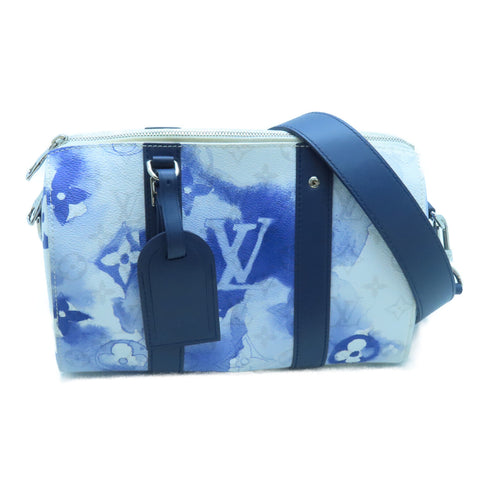 LOUIS VUITTON LV SHW City Keepall Shoulder Bag M45737 Mono-Watercolor White Blue