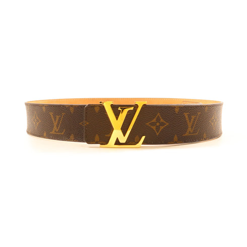 LOUIS VUITTON LV GHW Initiales Belt M9608 Monogram Brown