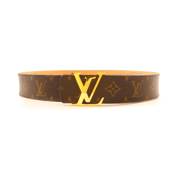 LOUIS VUITTON LV GHW Initiales Belt M9608 Monogram Brown
