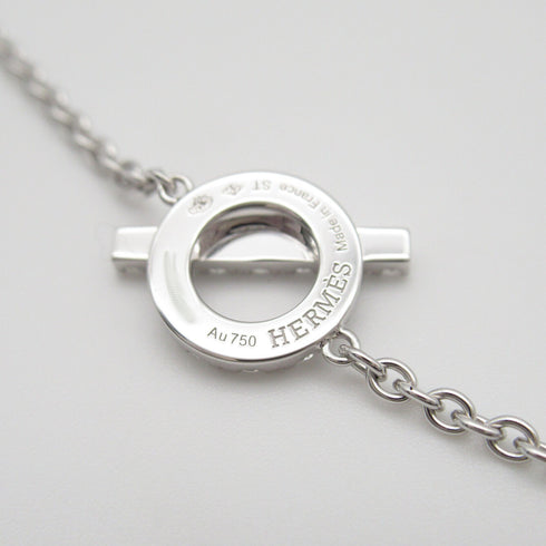 HERMES 0.55ct Finesse Diamond Bracelet 18K White Gold