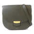 CELINE GHW Shoulder Crossbody Bag Calfskin Leather Dark Green