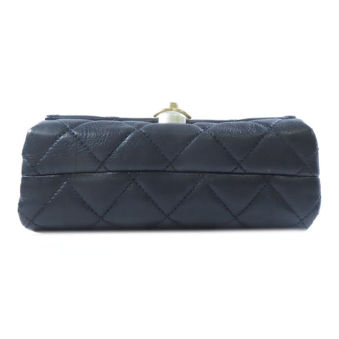 CHANEL CC GHW Chain Shoulder Bag #28781050 Lambskin Leather Black