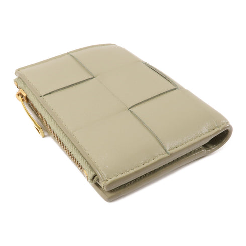 BOTTEGA VENETA BV GHW Wallet Intrecciato Leather Green
