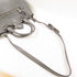 PRADA SHW 2 Way Shoulder Bag Handbag Calfskin Leather Gray Grey