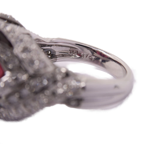 Fine Jewelry Tanzanite 1.51ct Diamond Ring Accessories US#7 18K White Gold