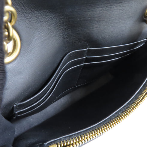 BALENCIAGA GHW Chain Shoulder Bag Calfskin Leather Black