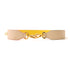 FENDI GHW Shoulder Strap Leather White Yellow Blue