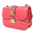 Valentino GHW Chain Shoulder Bag Leather Rose Pink