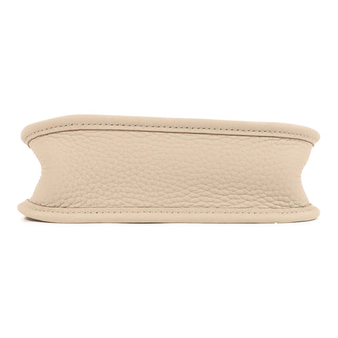 HERMES GHW Evelyne TPM Shoulder Bag Clemence Leather Beton