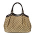 GUCCI GG GHW Shoulder Bag 211944 Canvas Brown v1