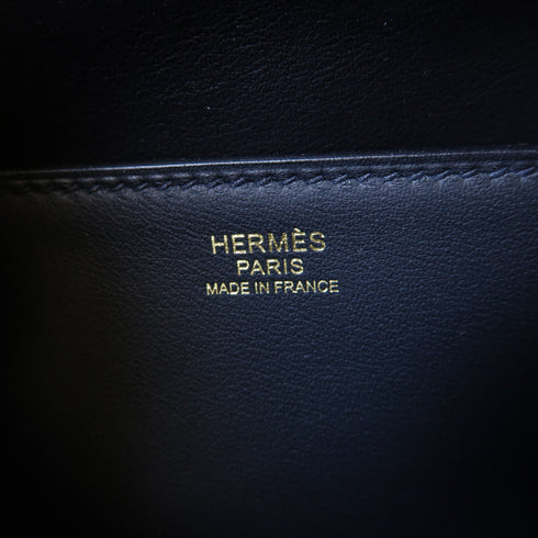 HERMES GHW Simone Bag Shoulder Bag Handbag Togo Leather Noir