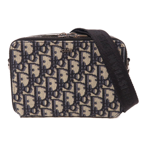 Christian Dior CD SHW Oblique Camera Bag Shoulder Bag Canvas