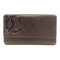 CHANEL Quilted CC SHW Cambon Long Wallet Calfskin Leather Black