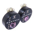 CHANEL CC Earrings Accessories PVC Metal Silver Black Pink