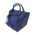 CELINE Small Big Bag With Long Strap Shoulder Bag Handbag Calfskin Leather Blue
