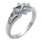 FINE JEWELRY 0.14ct Diamond Ring 18K White Gold US#5.25