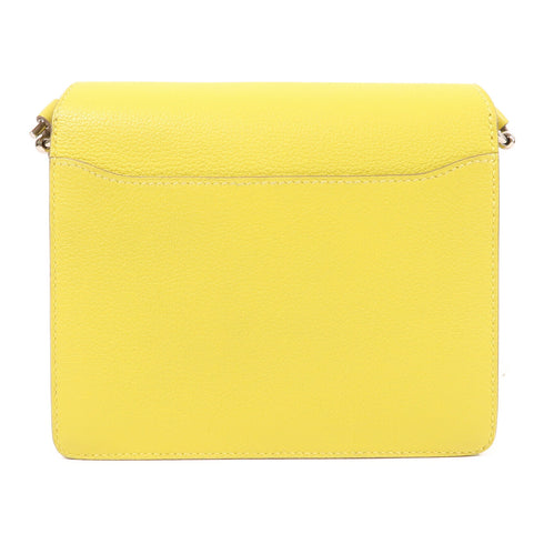 HERMES PHW Mini Roulis Shoulder Bag Evercolor Leather Lime