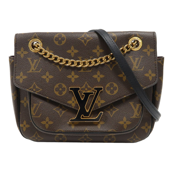 LOUIS VUITTON LV GHW Passy Bag Chain Shoulder Bag M45592 Monogram Brown