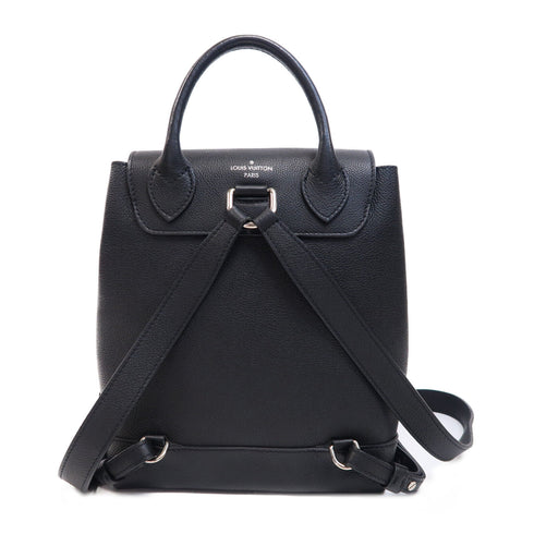 LOUIS VUITTON LV SHW Lock Me Backpack M41815 Calfskin Leather Black