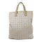 CHANEL CC New Travel Line Tote Bag Handbag Nylon Beige