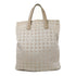 CHANEL CC New Travel Line Tote Bag Handbag Nylon Beige